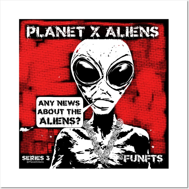 Cool 80's Retro Alien Sci Fi Wall Art by PlanetMonkey
